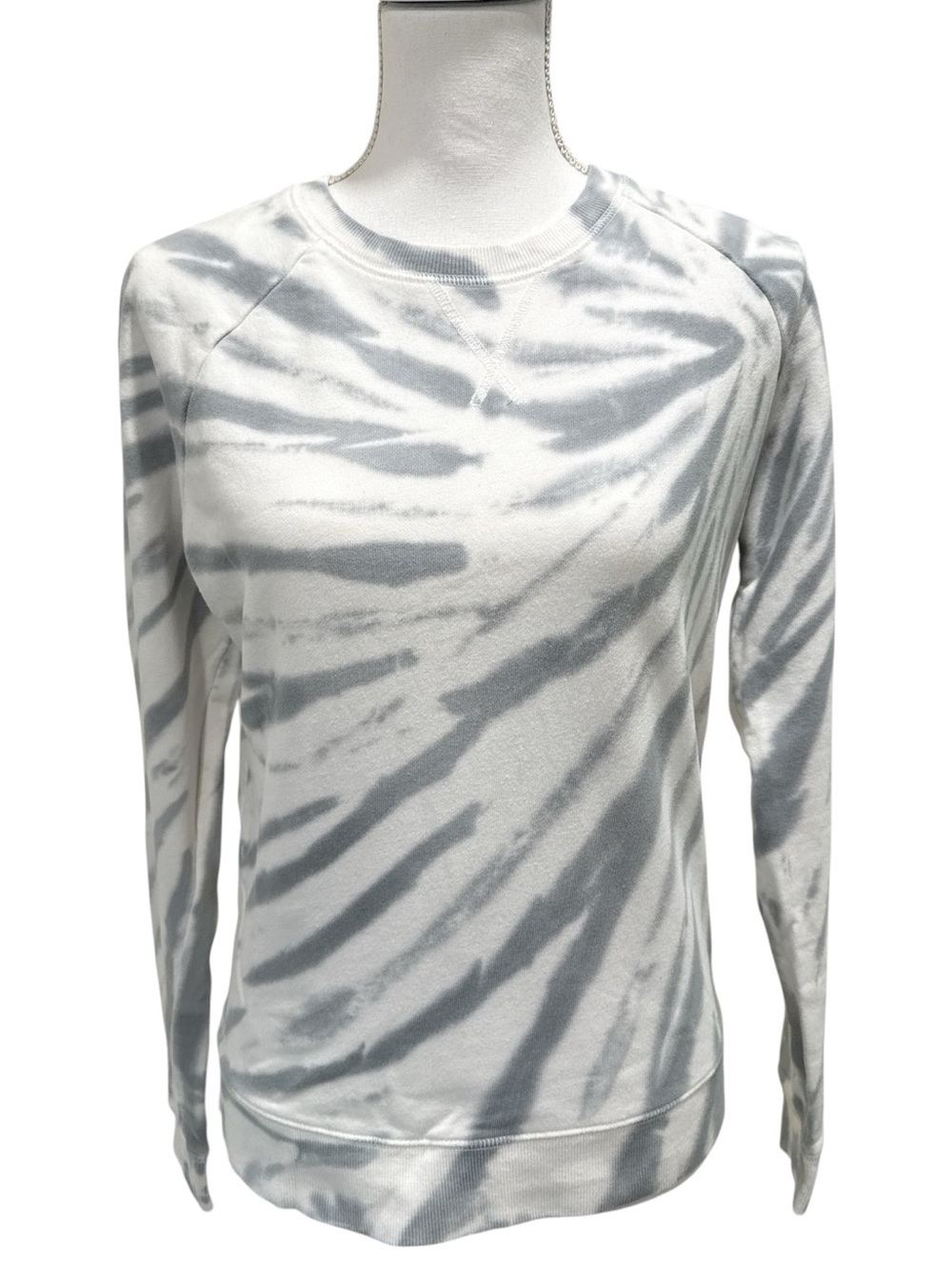 Lucky Brand 100% Cotton Gray Tie Dye Pullover Size Small